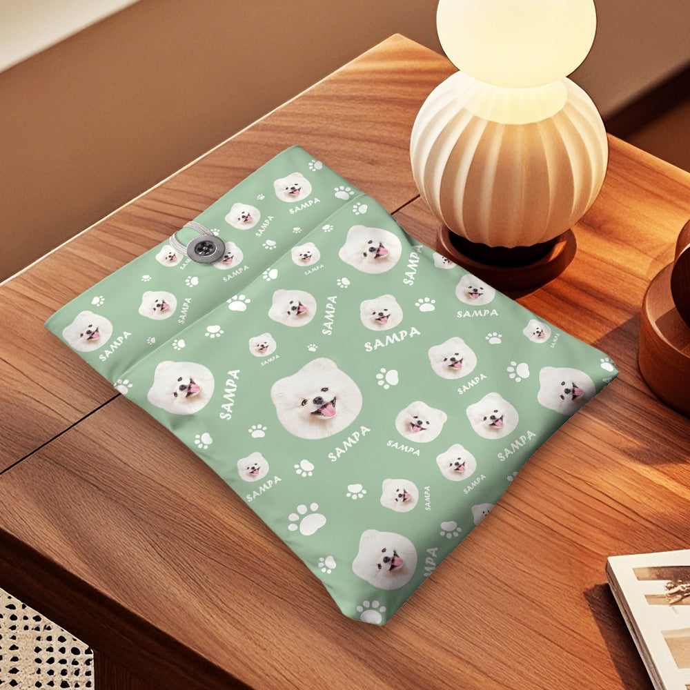 Personalized Dog Lover Book Cover with Pocket