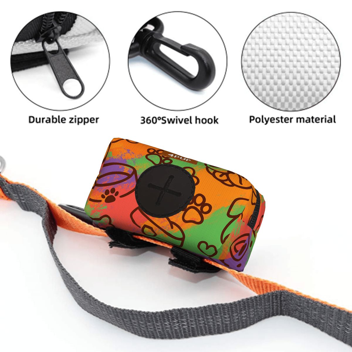 MOlly  - Dog Poop Bag Holder  | Leash Attachment