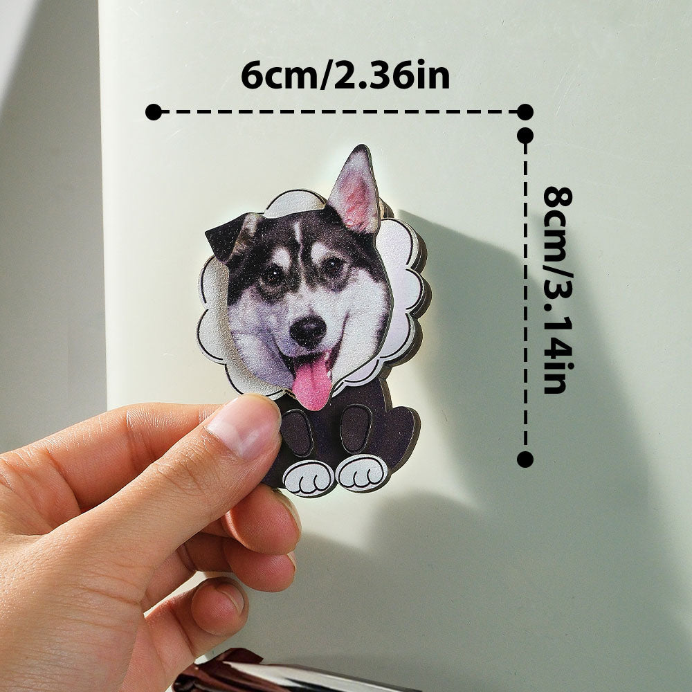 Personalized Dog Portrait Fridge Magnet