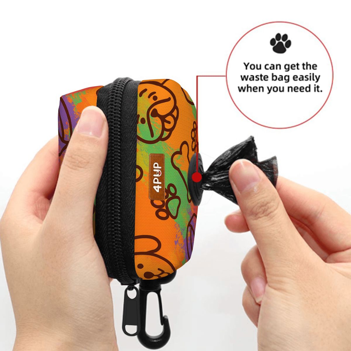 MOlly  - Dog Poop Bag Holder  | Leash Attachment