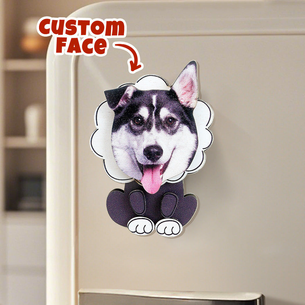 Personalized Dog Portrait Fridge Magnet
