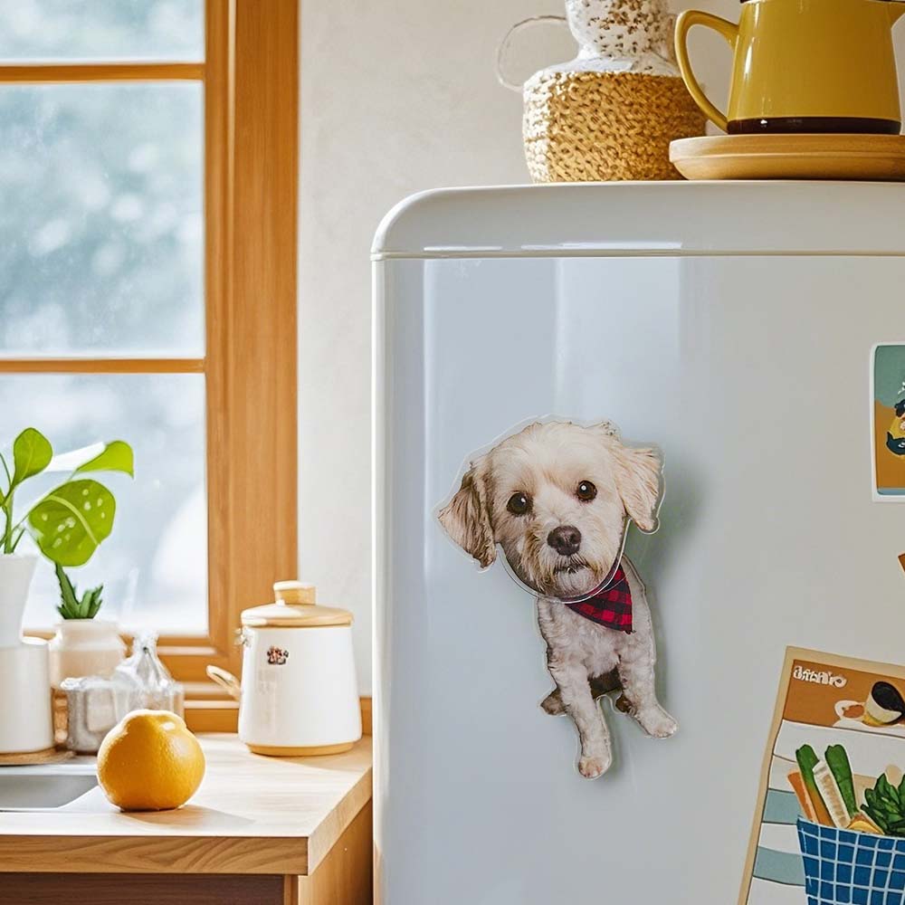 Personalized Dog Photo Refrigerator Magnet