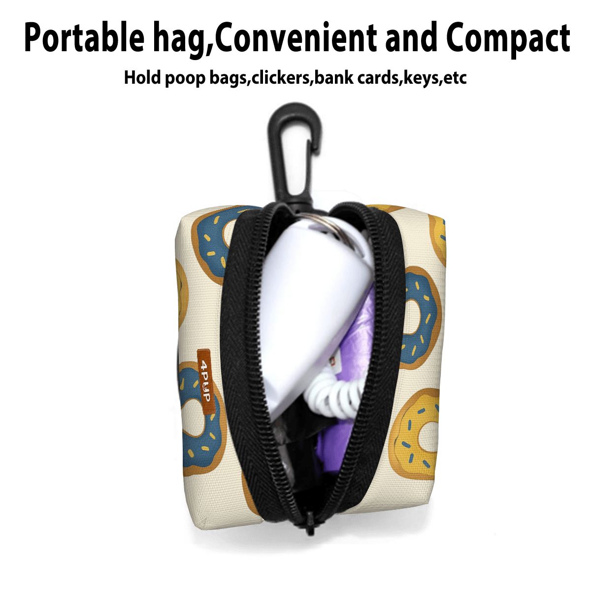 Luna  - Dog Poop Bag Holder  | Leash Attachment