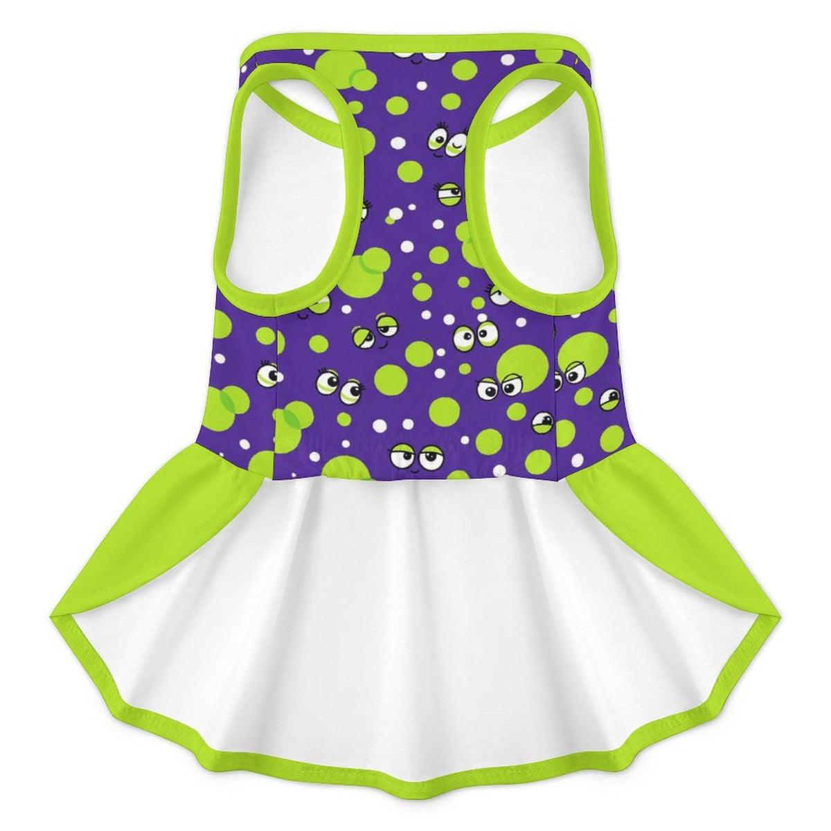 Monster Polka Dot Small Dog Ruffle Dog Dress