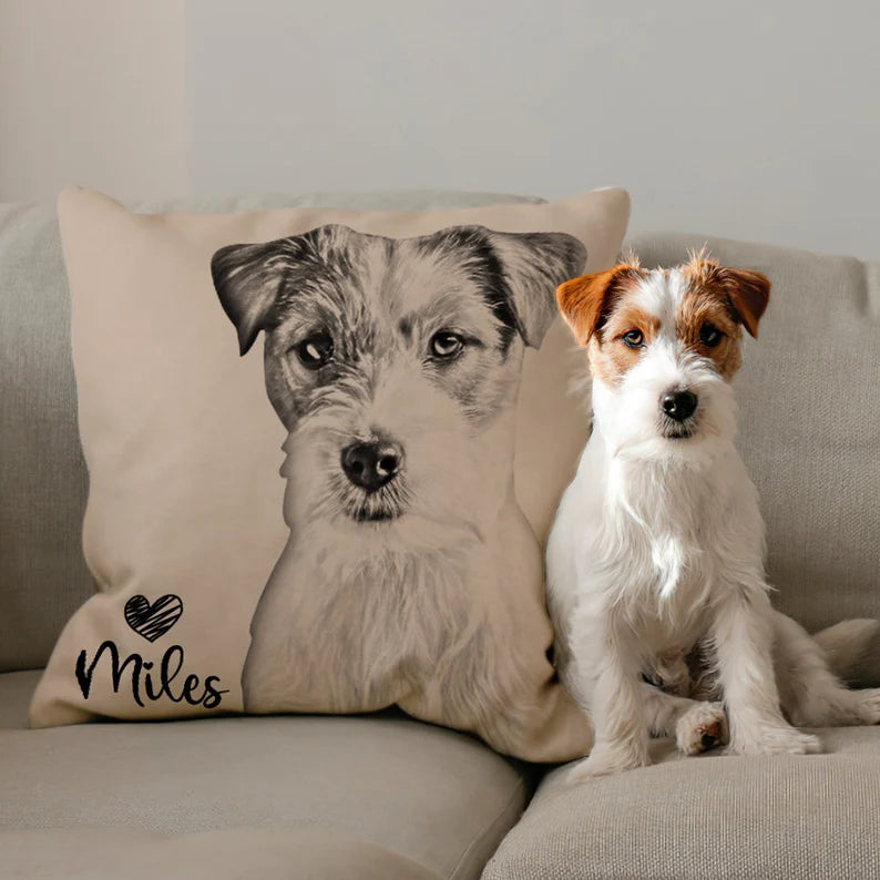Personalized Dog Photo Pillow – Custom Dog Lover Gift