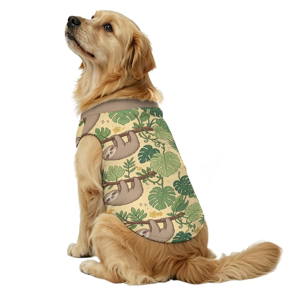 Sleeping Sloth Big Dog Fleece Vest
