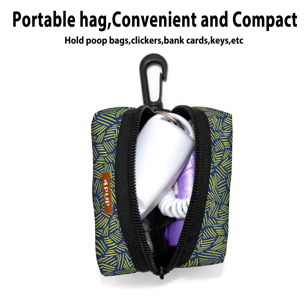 Jasper  - Dog Poop Bag Holder  | Leash Attachment