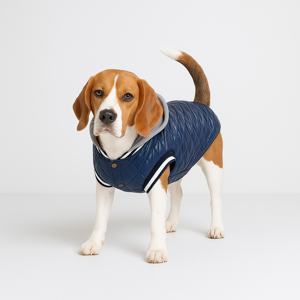 cotton dog hooded jacket