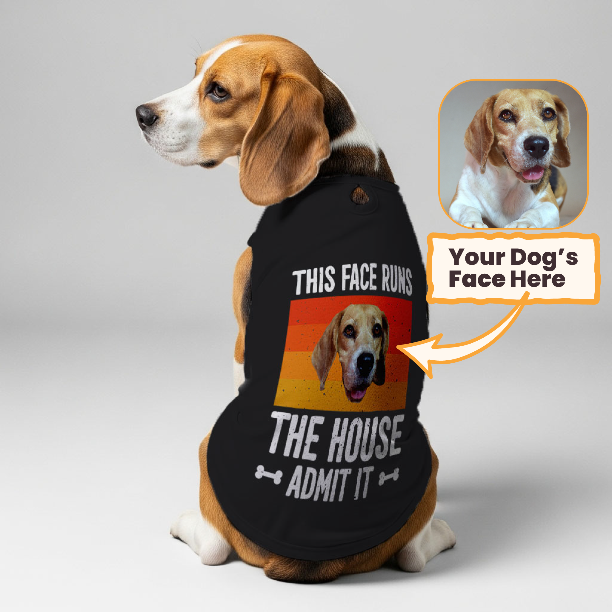 This Face – Personalized Shirt with Your Dog’s Face – Dog Shirt