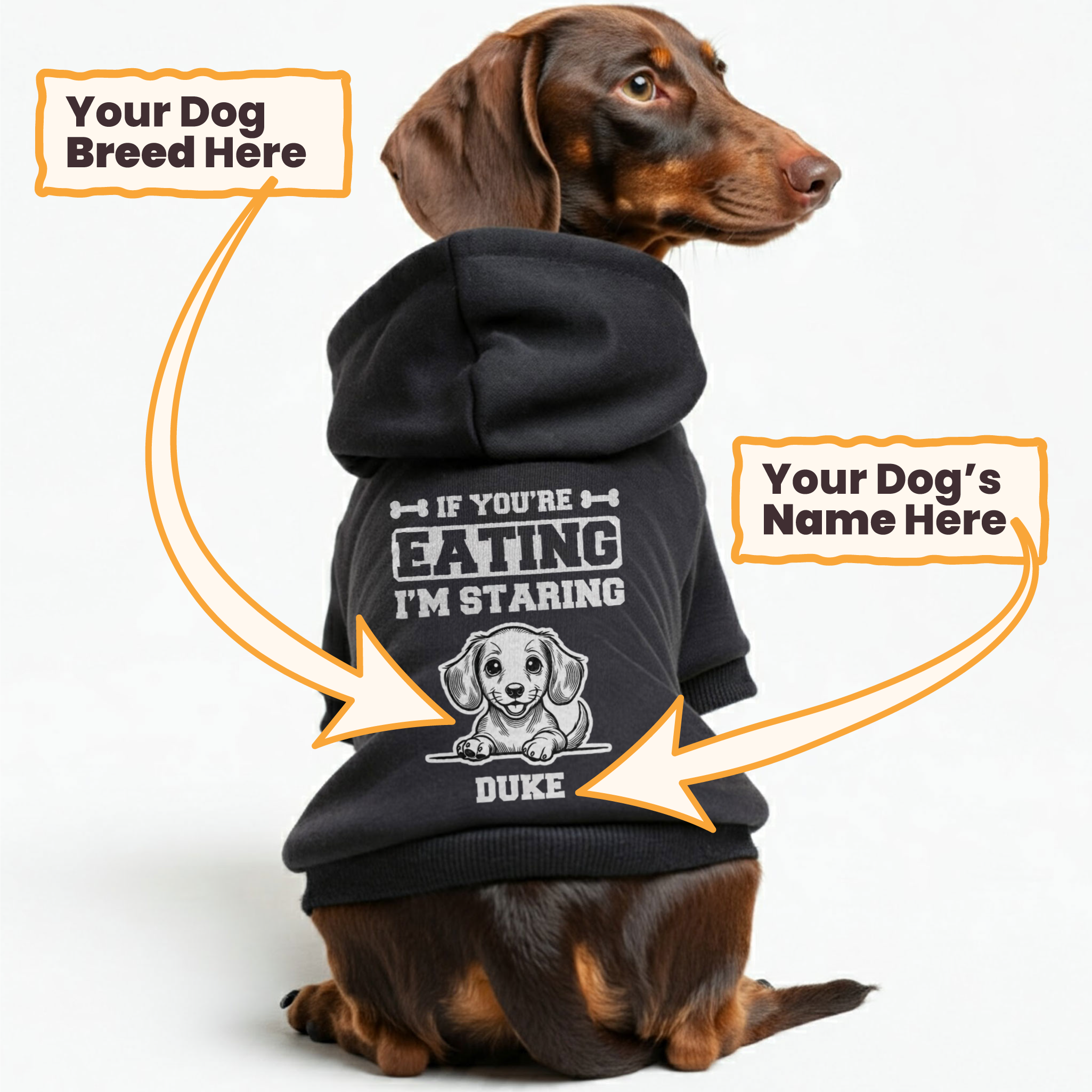 If you’re eating - personalized hoodie with your dog’s name and breed – dog hoodie – dog clothes