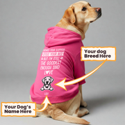 Chewed your slippers - personalized hoodie with your dog’s name and breed – dog hoodie – dog clothes