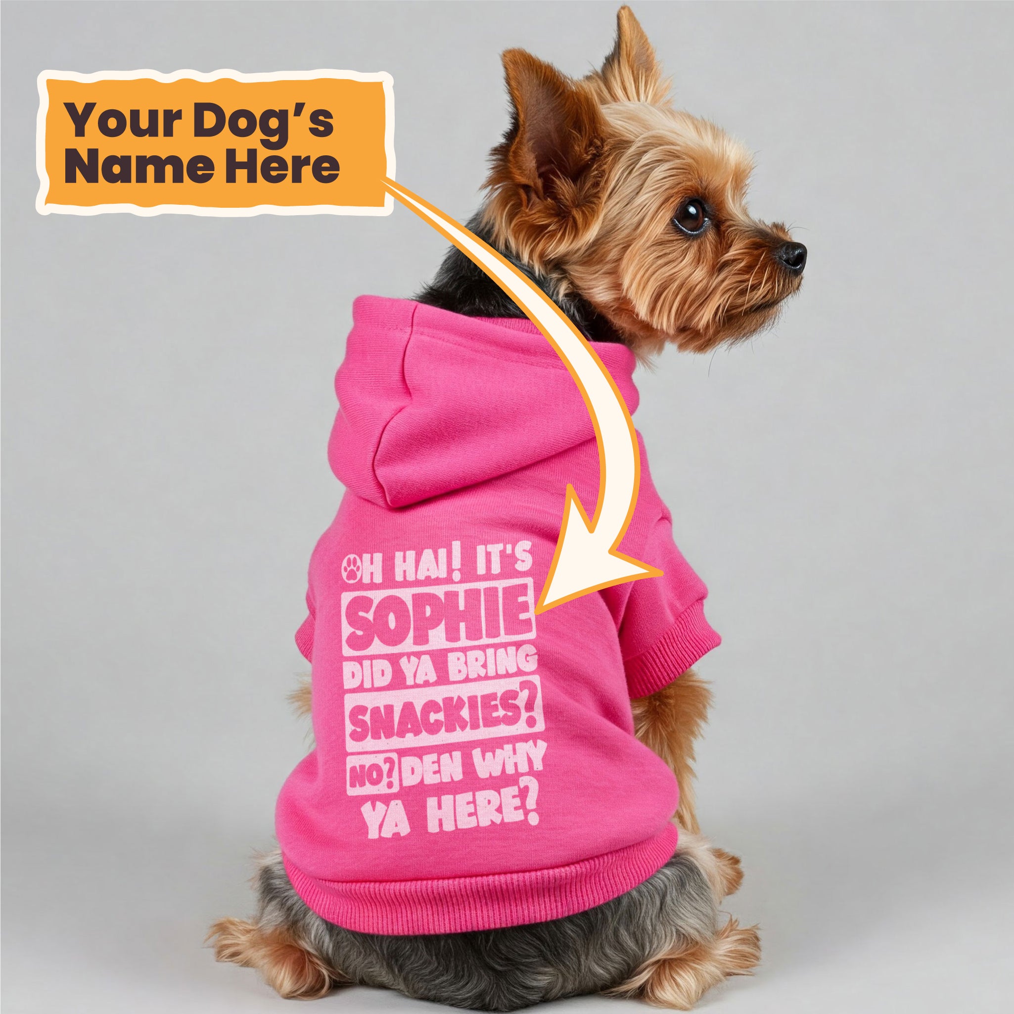Its Sophie - personalized hoodie with your dog name – dog hoodie – dog clothes