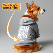 Dad Calls Me Boss - personalized hoodie with your dog name – dog hoodie – dog clothes
