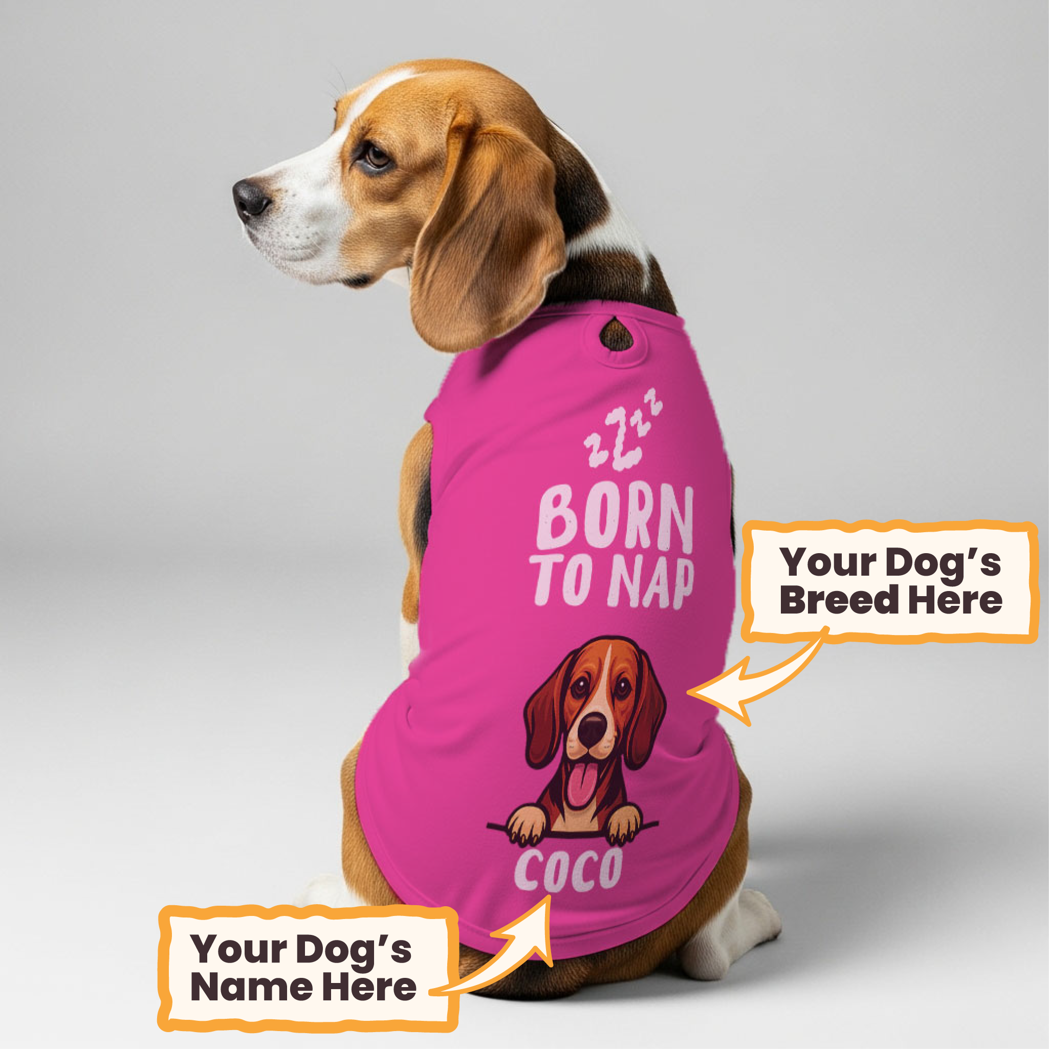 custom dog shirt with name print