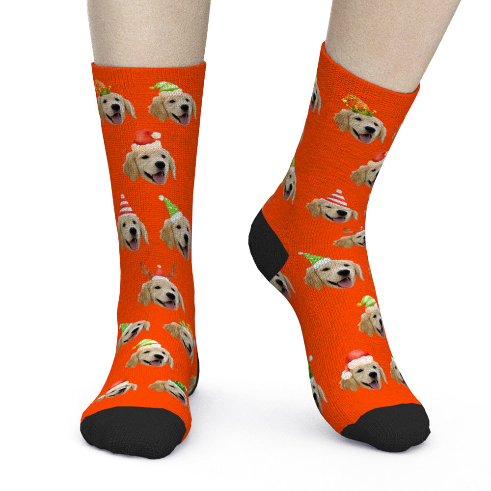 Custom  Dog Photo Socks – Personalized Gift for Men, Women & Kids