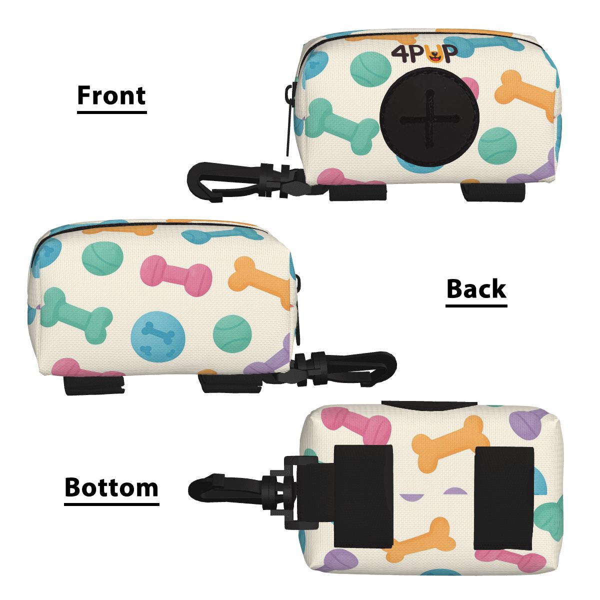 Luke - Dog Poop Bag Holder  | Leash Attachment