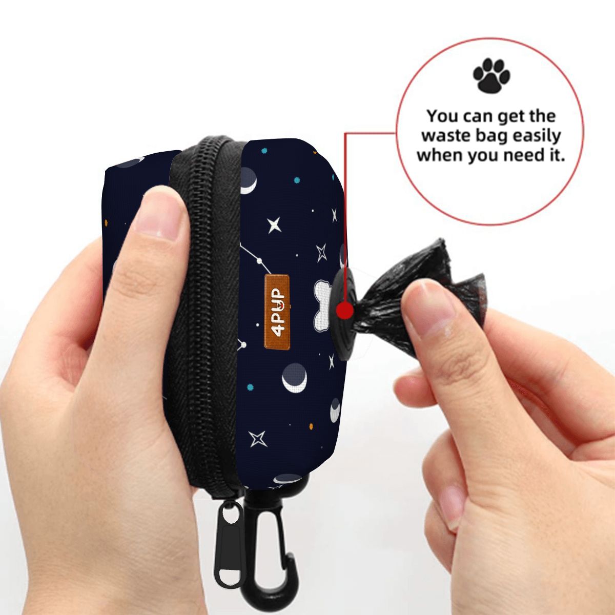 Apollo - Dog Poop Bag Holder  | Leash Attachment
