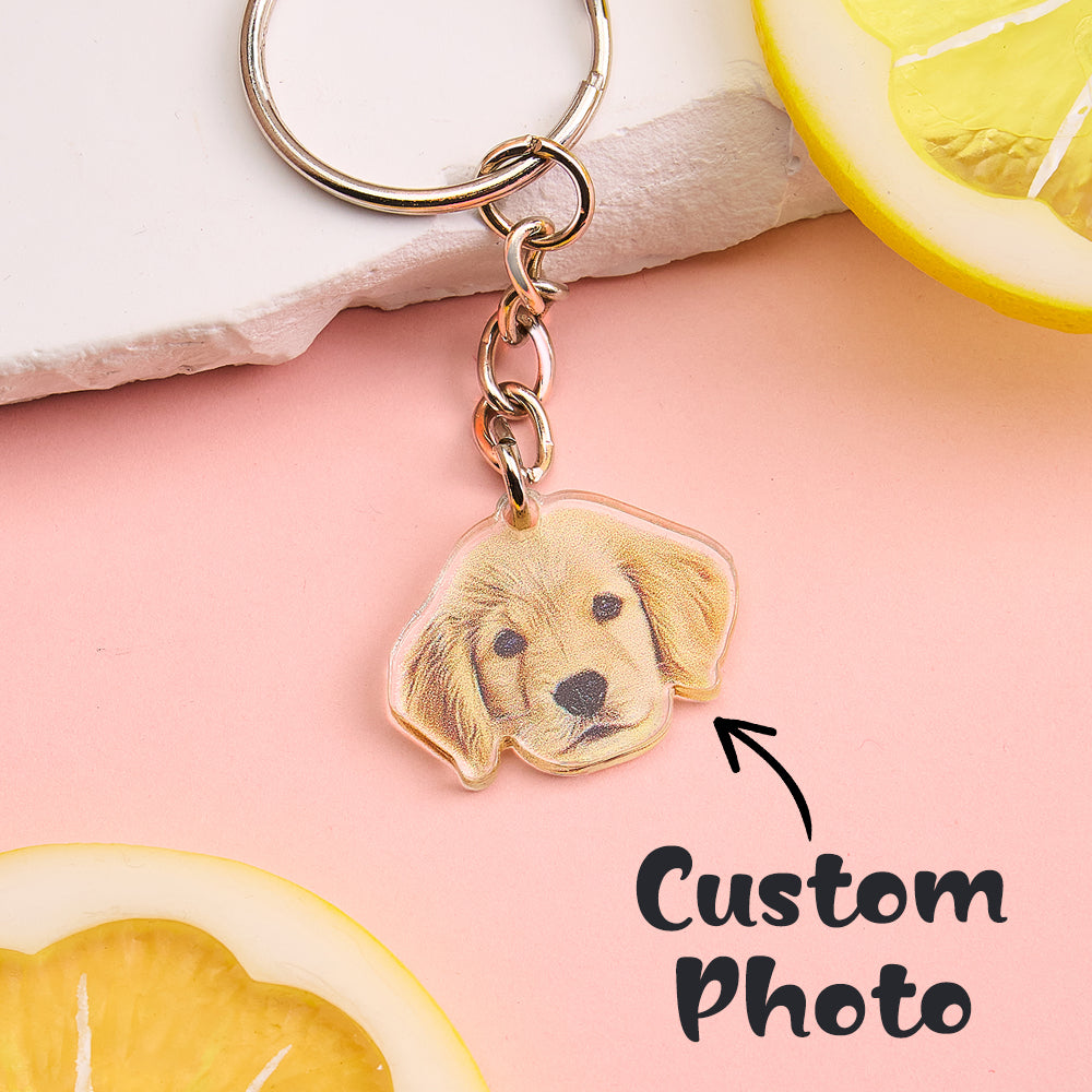 Personalized Dog Portrait Keychain