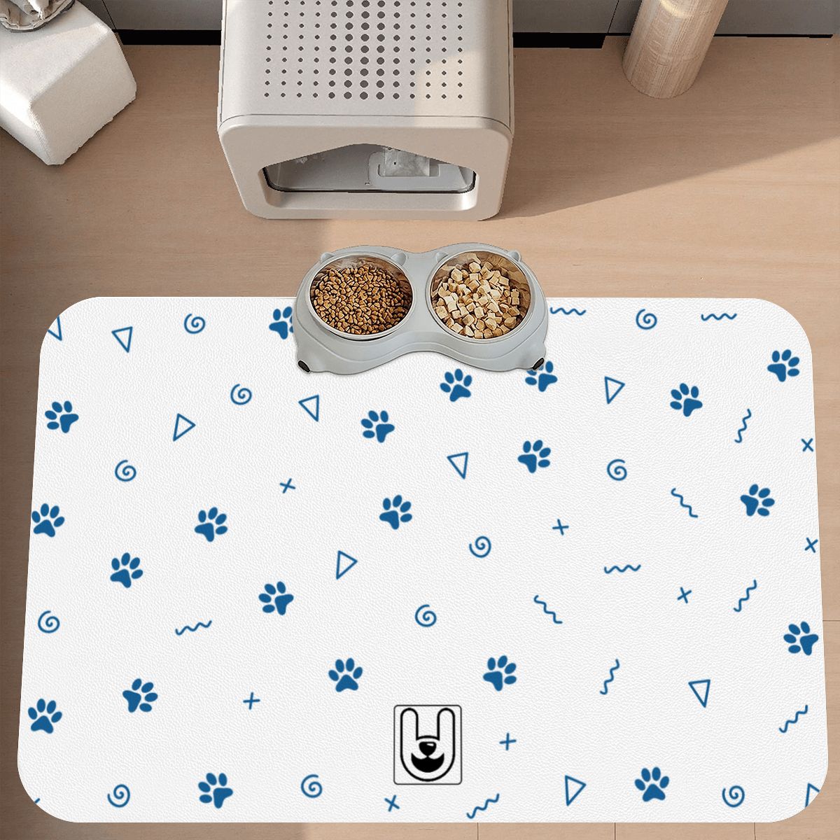 Blue- Dog Food Mat