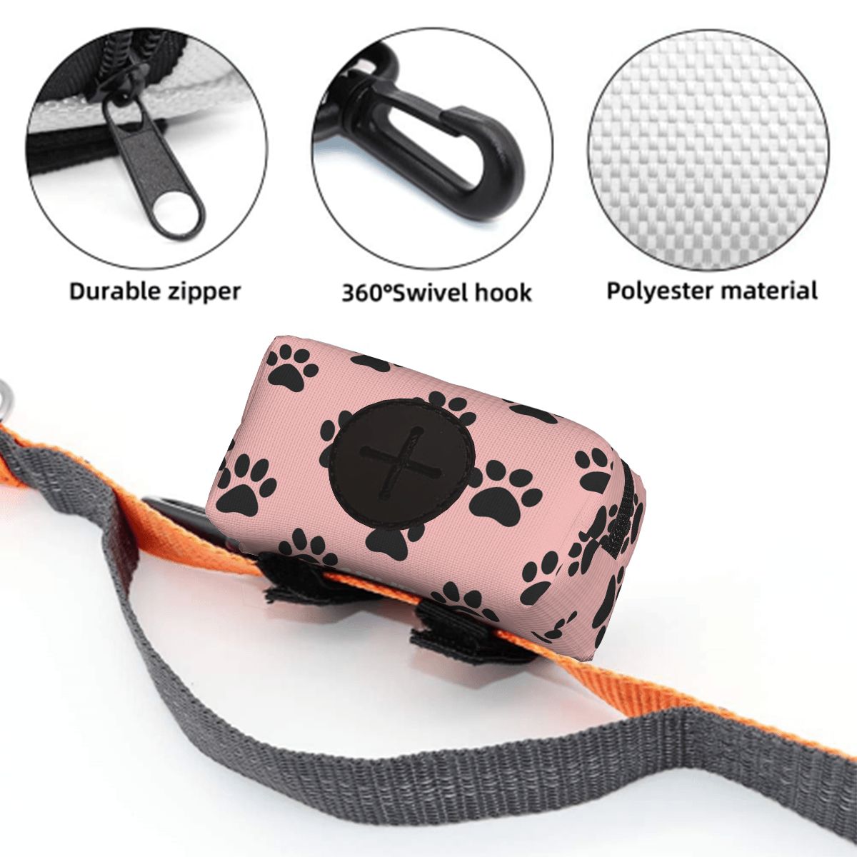 Charlie - Dog Poop Bag Holder  | Leash Attachment