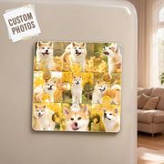 Custom Puzzle Fridge Magnet – Personalized Dog Lover Gift