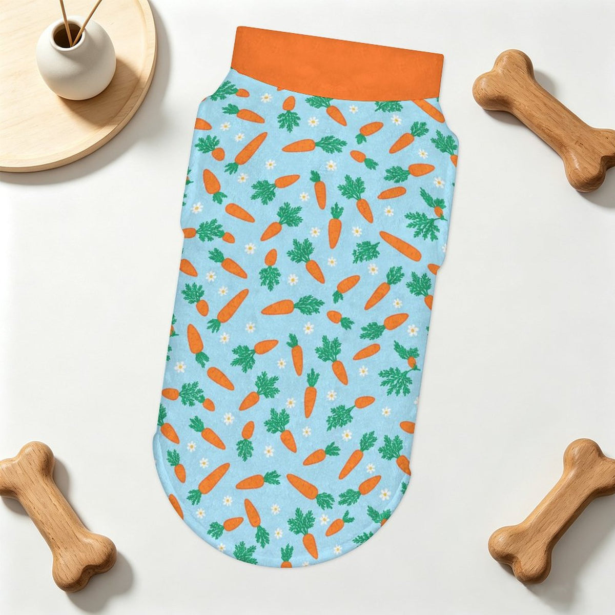 Fresh Carrot Big Dog Fleece Vest