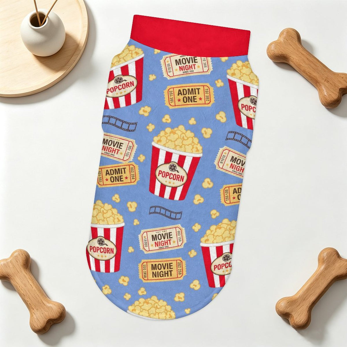 Movie Night Small Dog Fleece Vest