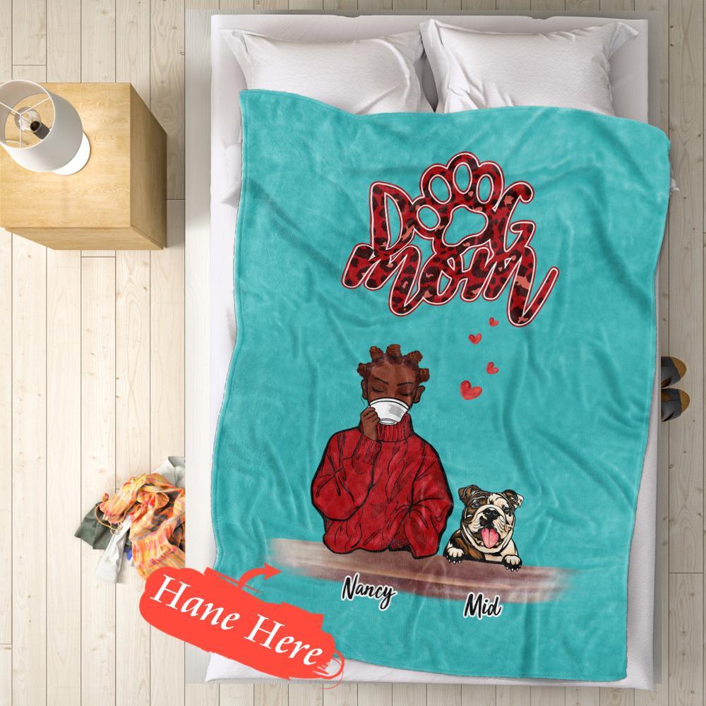 Personalized  Dog Photo Collage Blanket – Custom Flannel Throw Gift