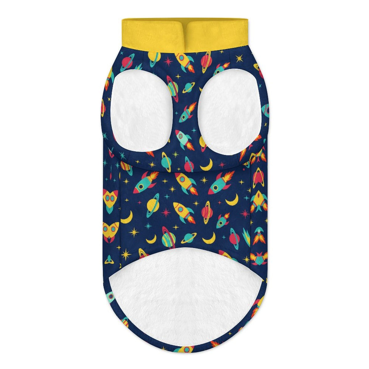 Space Rocket Small Dog Fleece Vest