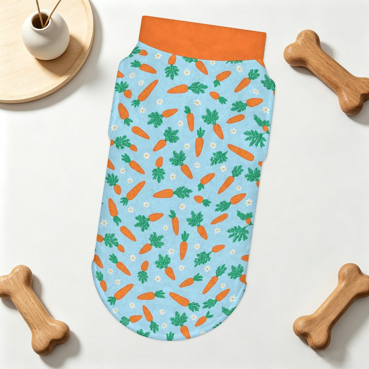 Fresh Carrot Small Dog Fleece Vest