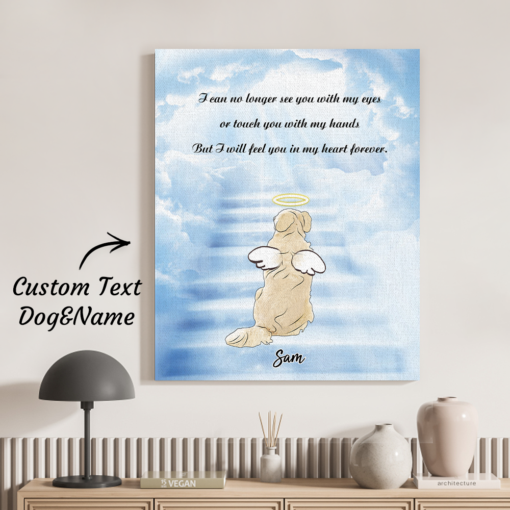 Custom Angel Pet Name Canvas Painting