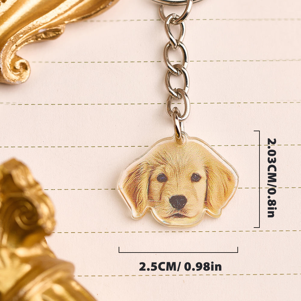 Personalized Dog Portrait Keychain