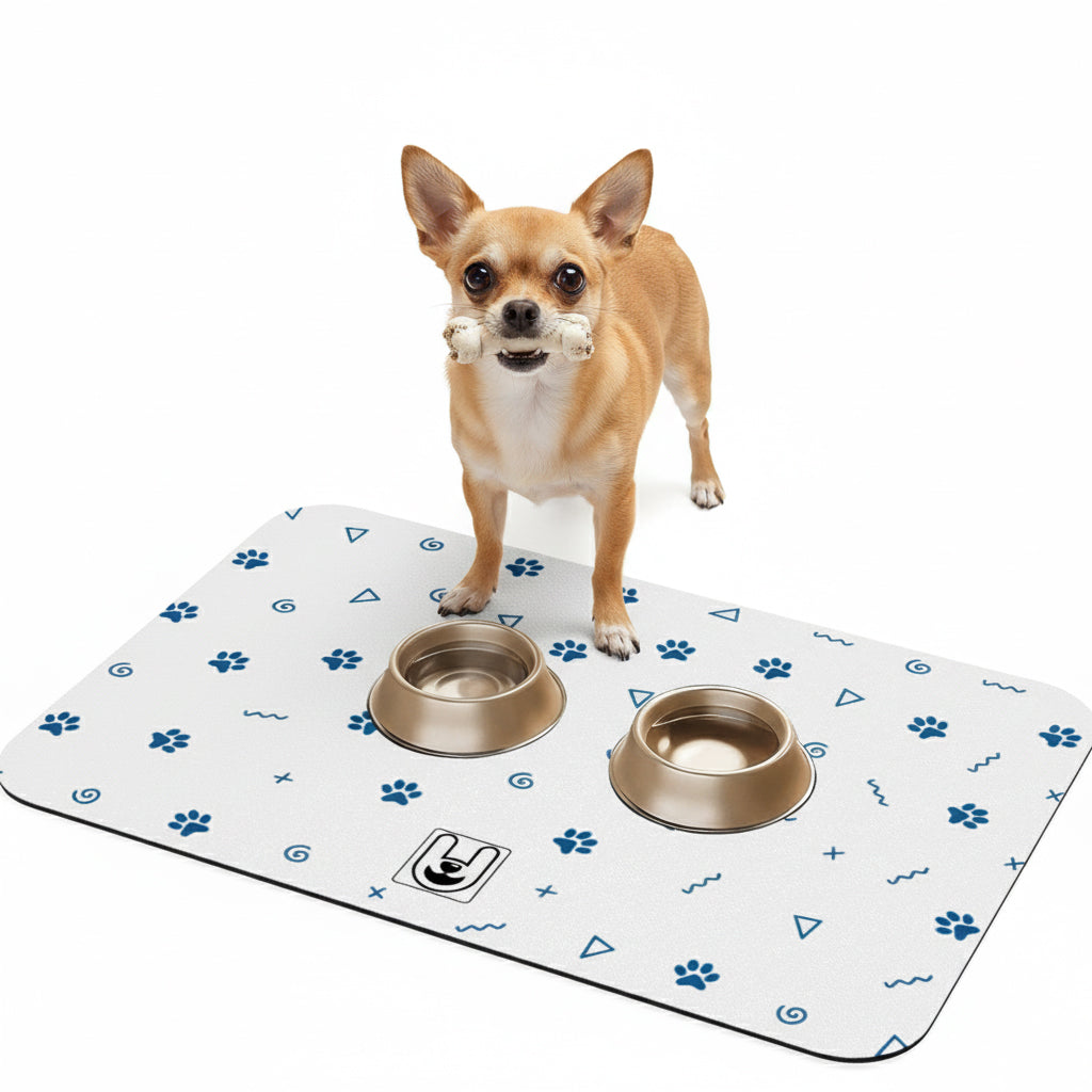 Blue- Dog Food Mat