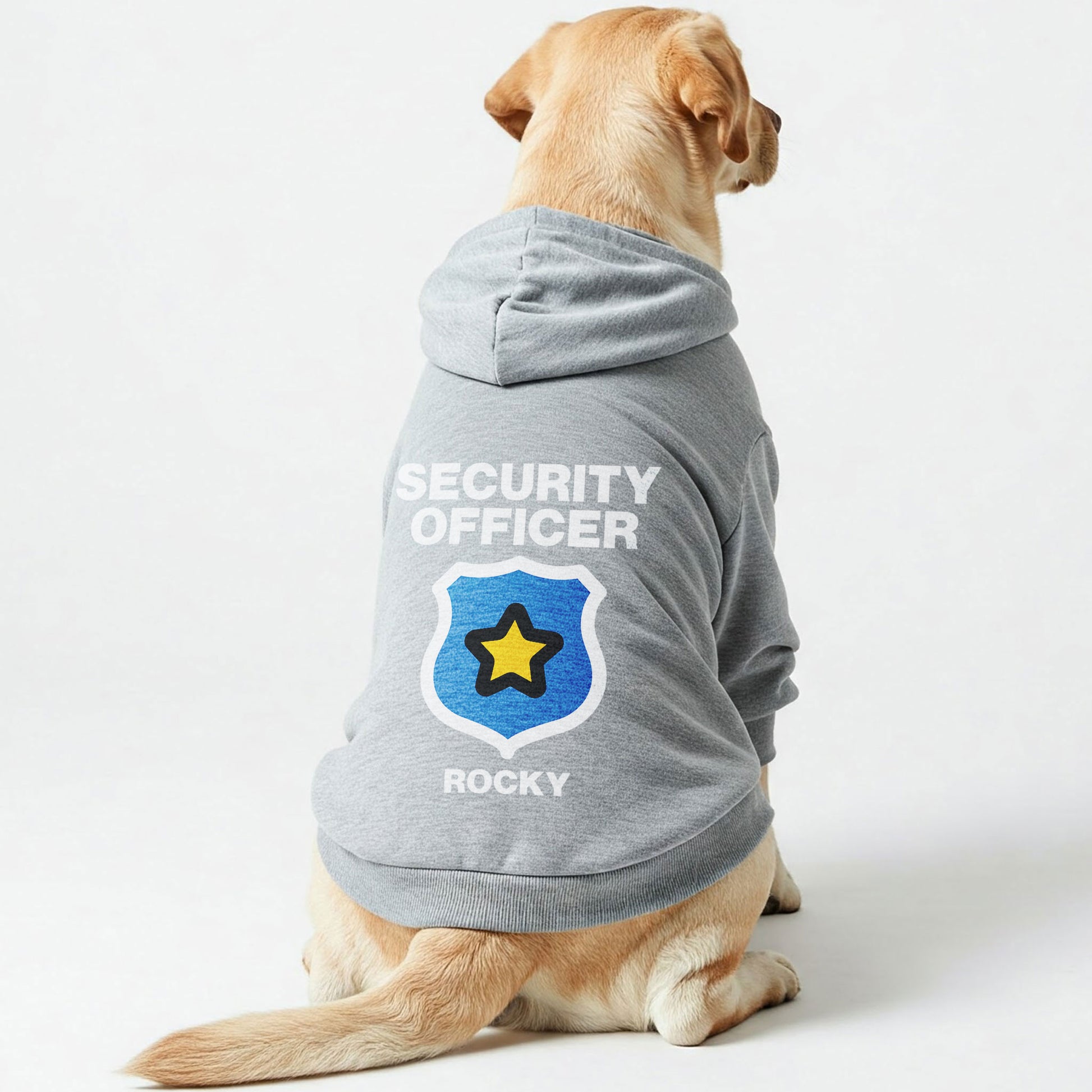 dog Custom hoodie with name Security Officer design