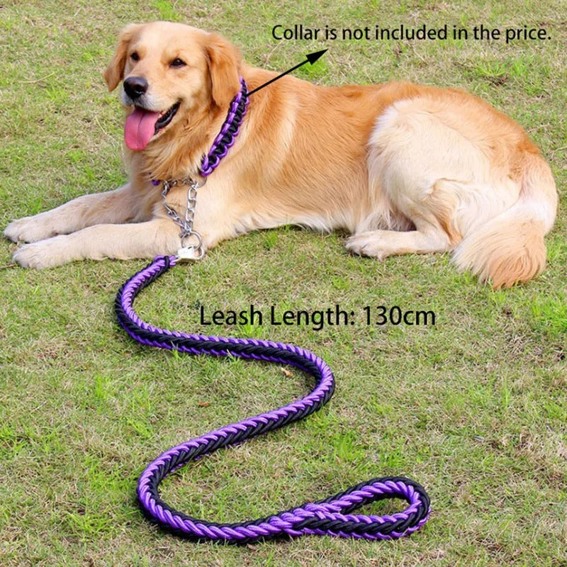 Heavy-Duty Braided Nylon Dog Leash