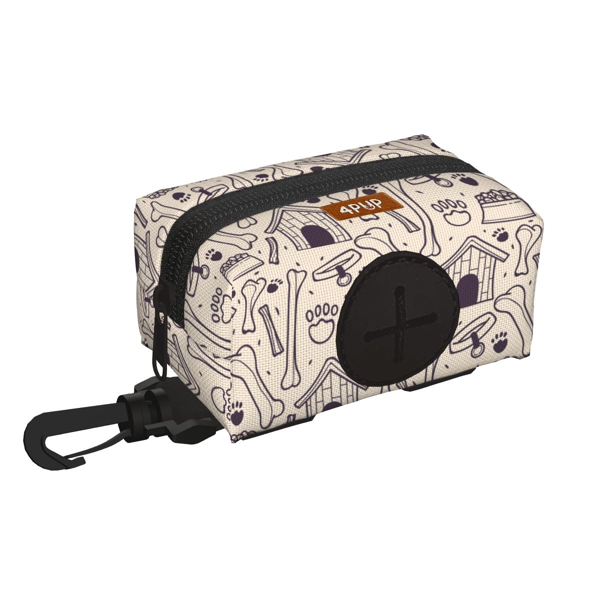 Rose  - Dog Poop Bag Holder  | Leash Attachment