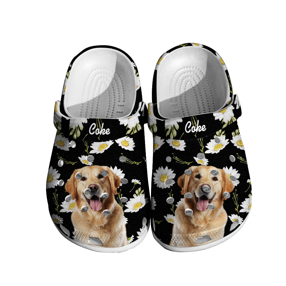 Personalized Dog Face Clog Slippers