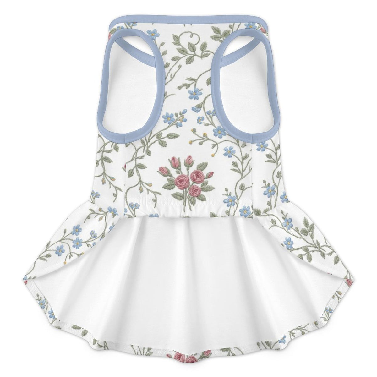 Vintage English Garden Small Dog Ruffle Dog Dress