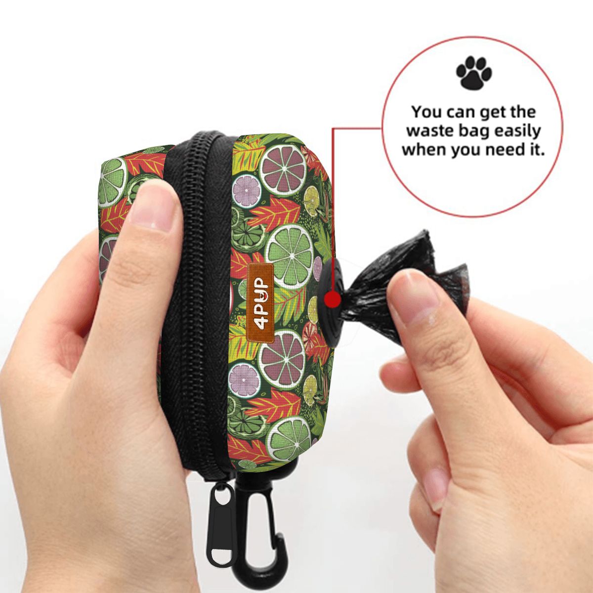 Zoe - Dog Poop Bag Holder  | Leash Attachment