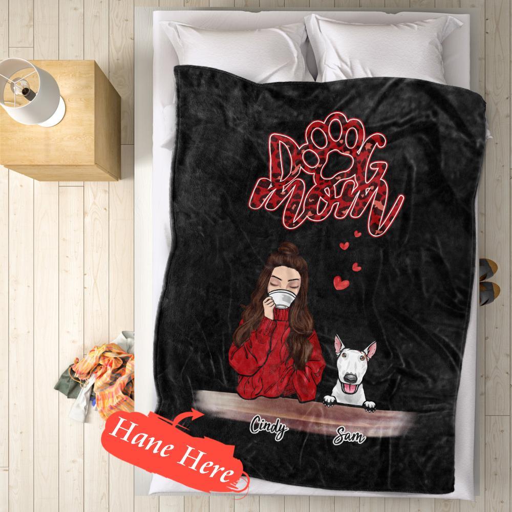 Personalized  Dog Photo Collage Blanket – Custom Flannel Throw Gift