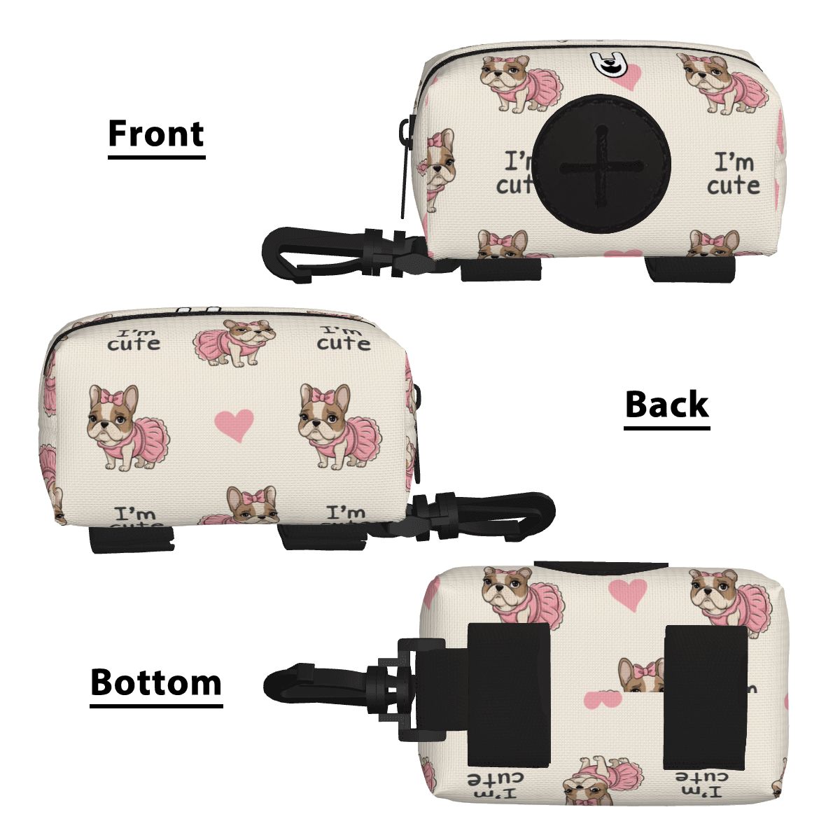 Rocky  - Dog Poop Bag Holder  | Leash Attachment