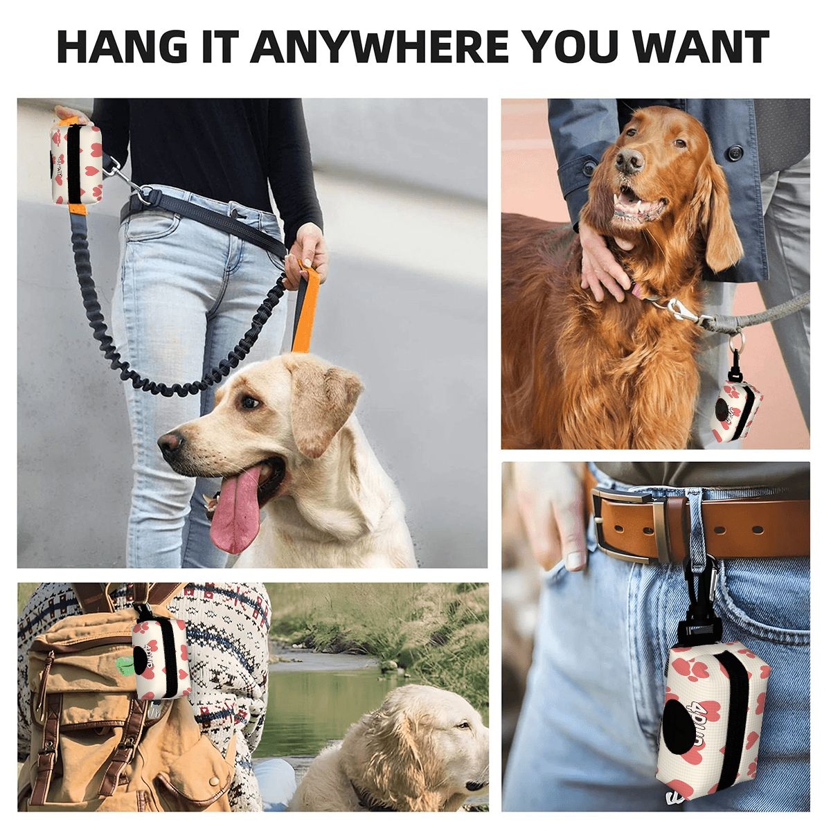 Jack  - Dog Poop Bag Holder  | Leash Attachment