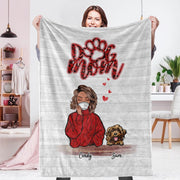Personalized  Dog Photo Collage Blanket – Custom Flannel Throw Gift