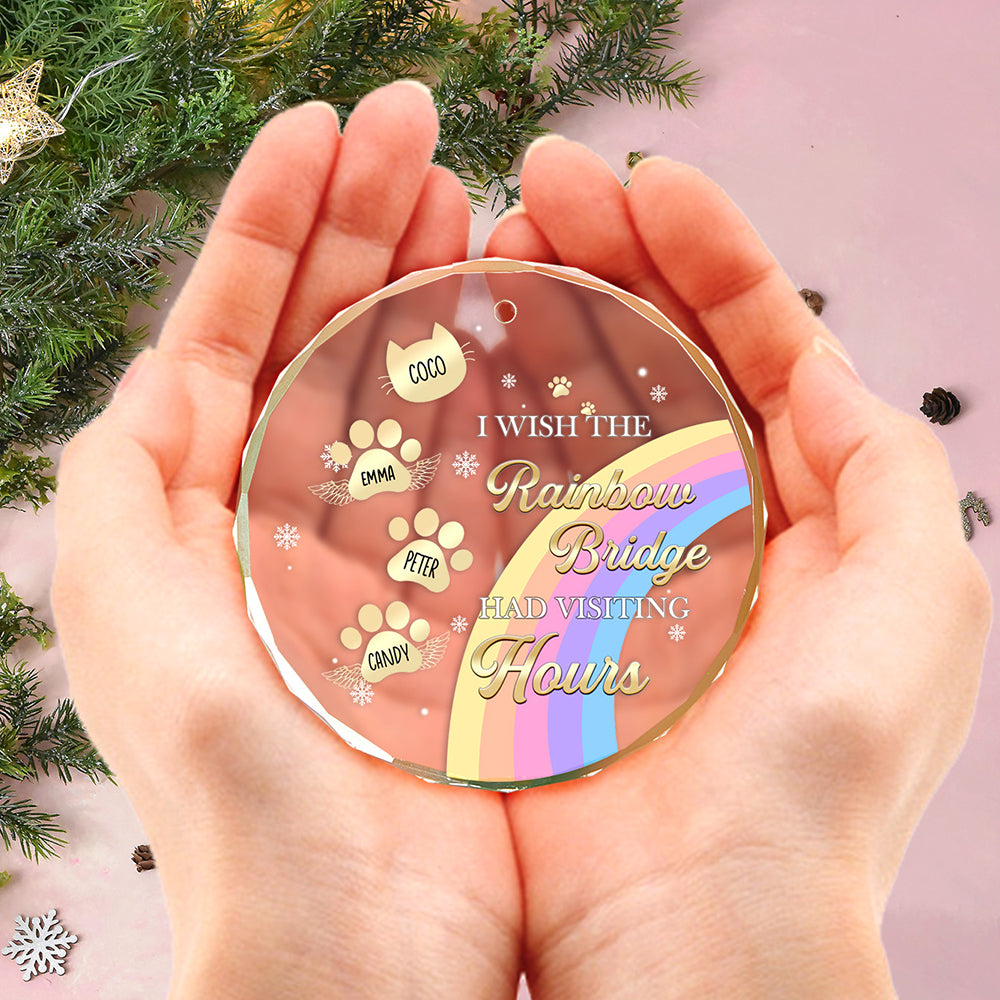Personalized Dog Memorial Glass Ornament