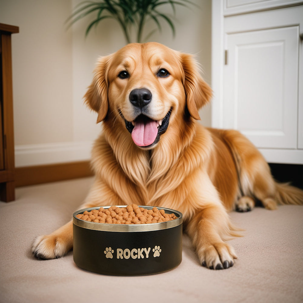 Personalized Dog Bowl Water Dish