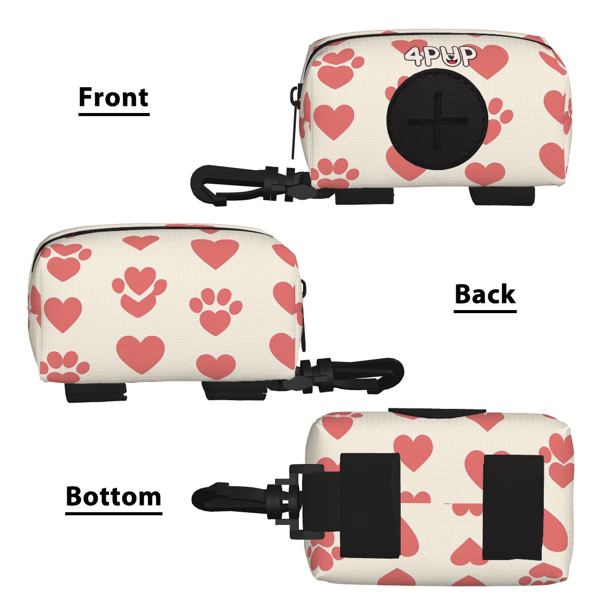 Jack  - Dog Poop Bag Holder  | Leash Attachment
