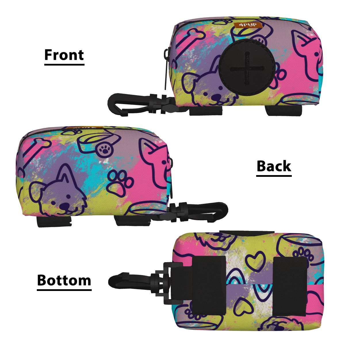 Lucy - Dog Poop Bag Holder  | Leash Attachment