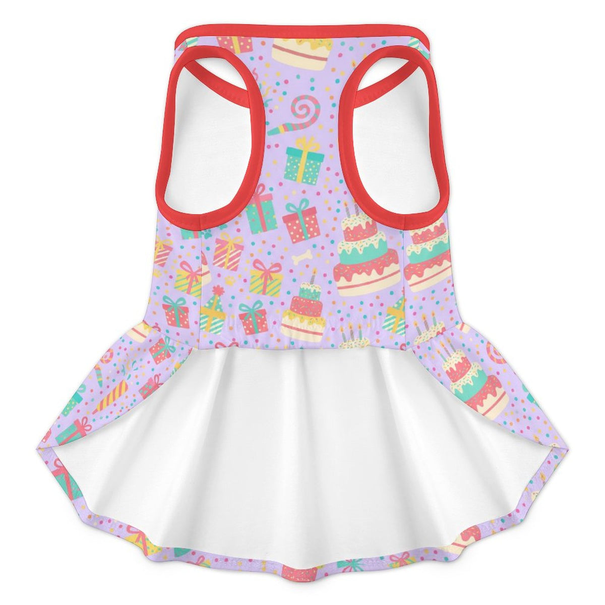 Birthday Cake Party Large Dog Ruffle Dog Dress