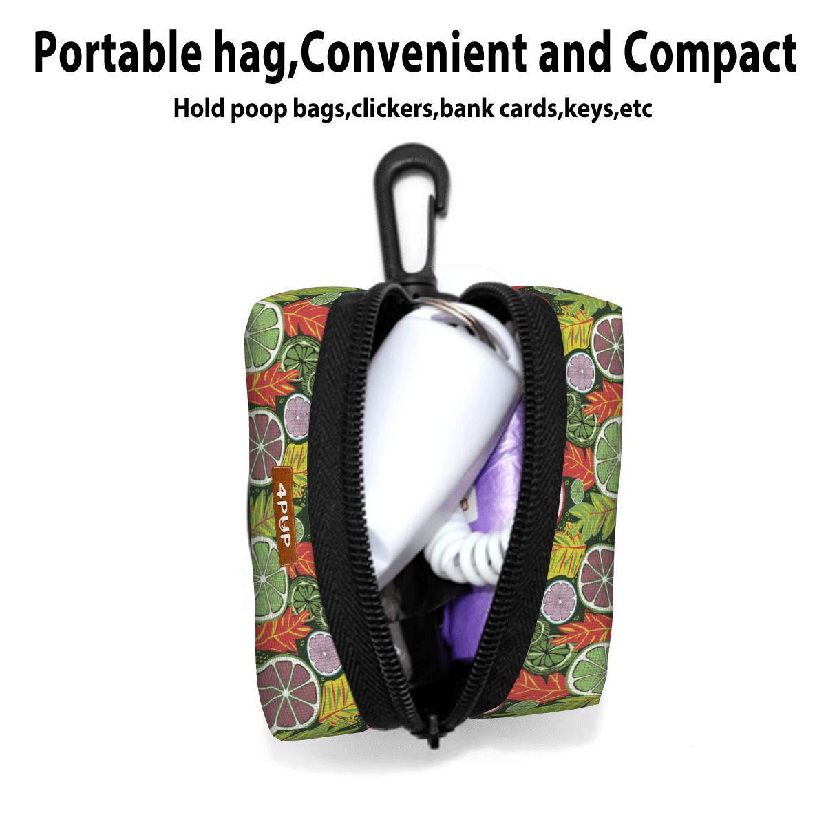 Zoe - Dog Poop Bag Holder  | Leash Attachment