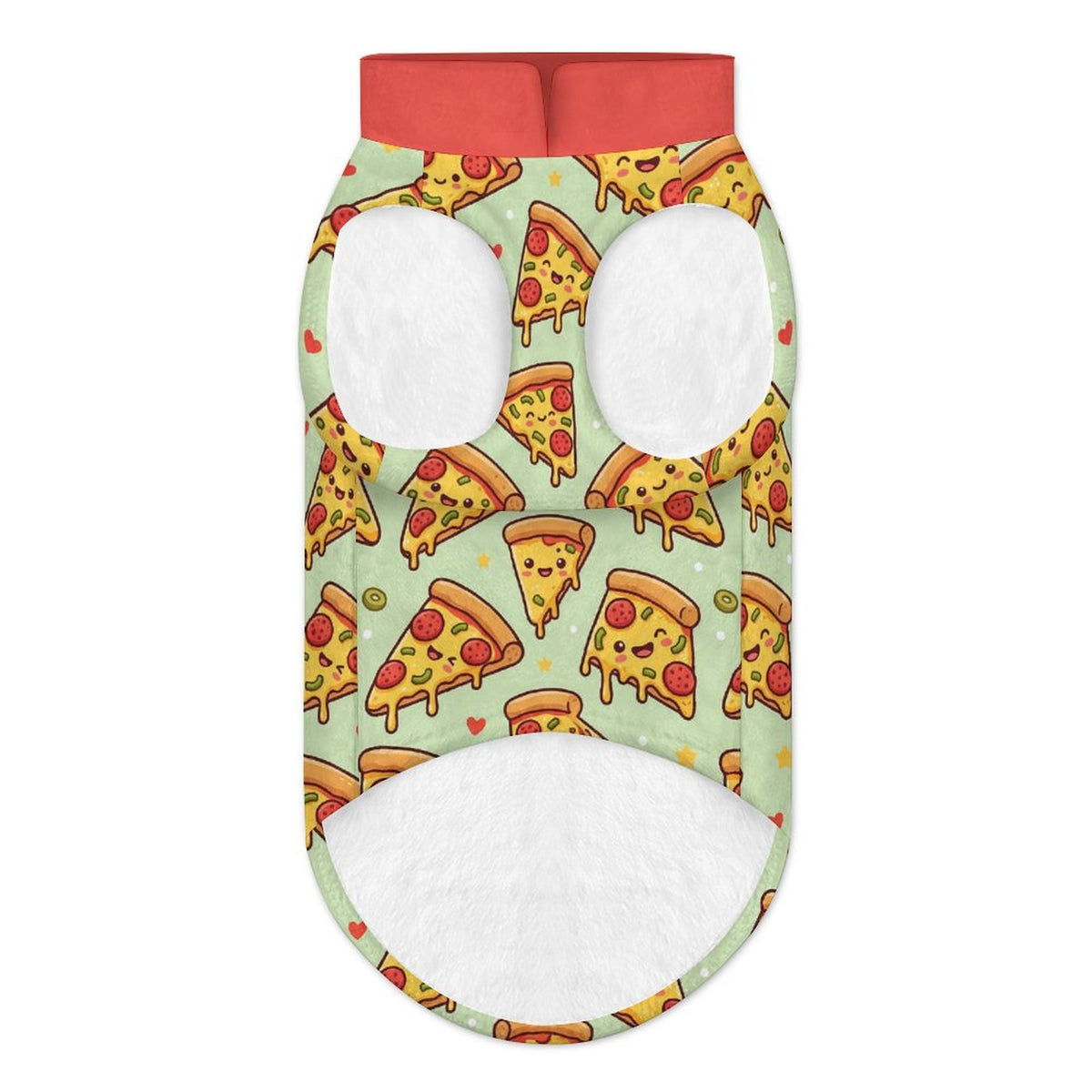 Pepperoni Pizza Small Dog Fleece Vest